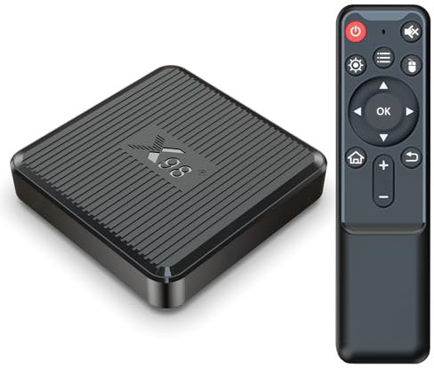 Android 11.0 TV Box, LEFFOT X98Q 4K Ultra HD Streaming Device for TV with HDR10+, Amlogic S905W2 Quad Core, 2GB RAM + 16GB ROM, 2.4G & 5G Dual Band WiFi 5, Home Smart TV Streaming Media Player