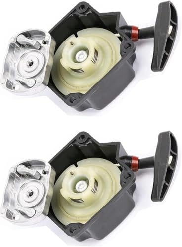 StarRing 1/2 piezas de arranque de retroceso, repuesto de retroceso para desbrozadora de 49 cc y 52 cc, recortadora, arranque y trinquete para varias desbrozadoras, cortacésped de 66 mm (2 unidades)