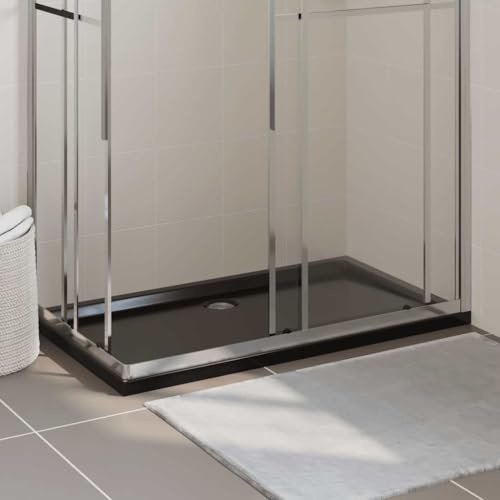 Nqyjm Piatto doccia ABS rettangolare nero 70 x 120 cm per bagno