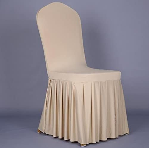 S.D. Maket Belle Life Stuhlhusse, 4 Stück, universell, elastisch, dehnbar, für Stuhldekoration, Stretch-Husse, für Hochzeit, Zeremonie, Empfang und Treffen (Champagner)
