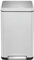 EKO X Cube Kitchen Bin 30L Stainless Steel, Fingerprint-resistant Pedal Bin, Soft Close Waste Disposal Dustbin with Removable Inner Bucket, Deodoriser & Silicone Seal, Brushed Stainless Steel
