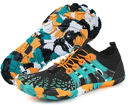 FELOVE Chaussures de plage et de natation, respirantes, pour la maison, le yoga, les sports d’eau, pour homme et femme, Adulte (unisexe), Yd. Black., 38/39 EU