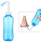 YChoice365 300ml einstellbarer Hydro Nasal Wash Reiniger Sinus-Bewässerungssystem mit Nase waschen Salz Nasenspülflasche mit Salz für Allergien Nasennebenhöhlen für Erwachsene und Kinder