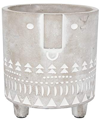 Gisela Graham Concrete Face Pot Cover, Medium, 20048