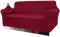 Granbest High Stretch Sofabezug Moderne Sofaüberwurf Jacquard Elastische Sofahusse für Wohnzimmer Protector für Hunde Haustiere (3 Sitzer, Weinrot)