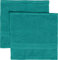REDBEST Seiftuch 2er-Pack Chicago smaragdgrün Größe 30x30 cm - saugstark, strapazierfähig, ideal für Reisen, Sport (weitere Farben)