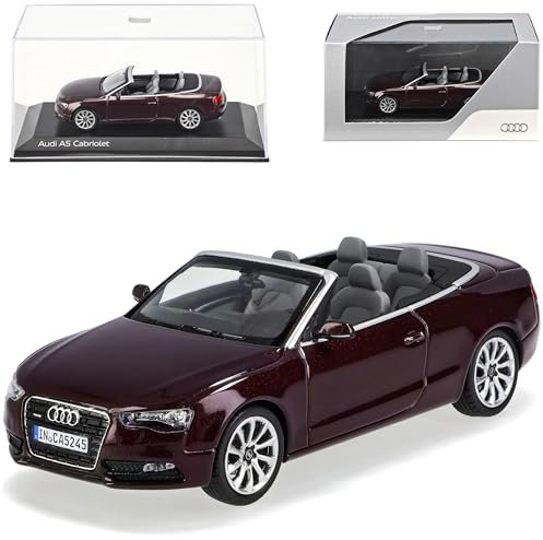 Norev A*U*D*I A5 Cabrio Shiraz Rot Braun Facelift Ab 2011 1/43 Modell Auto