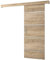 MEBLE KRYSPOL Salwador 4 Schiebetürsystem mit Schienenabdeckung - Zierstreifen - Wandschiebetüren für Innenräume - Loftartige Einbautüren - Solide Konstruktion - 90 x 204 cm - Sonoma