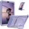 FINTIE Custodia per iPad Mini 7ª Gen 2024 (A17 Pro) / Mini 6ª Gen 2021 8,3 con Pencil Holder - Girevole 360 Gradi di Rotazione Antiurto Cover con Proteggi Schermo Incorporat, Lilla Viola