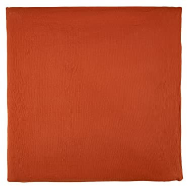KraftKids Bezug für Wickeltischauflage Doppelkrepp Rot Herbstrot breit 78 x tief 78 cm z. B. für MALM oder HEMNES Kommodenaufsatz von KraftKids
