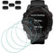 MTHGH Protector de pantalla de cristal templado Compatible con Garmin fenix fenix 7/7 Sapphire Solar [4 piezas] + tapones antipolvo 5 piezas, Dureza 9H libre de burbujas cubierta protectora