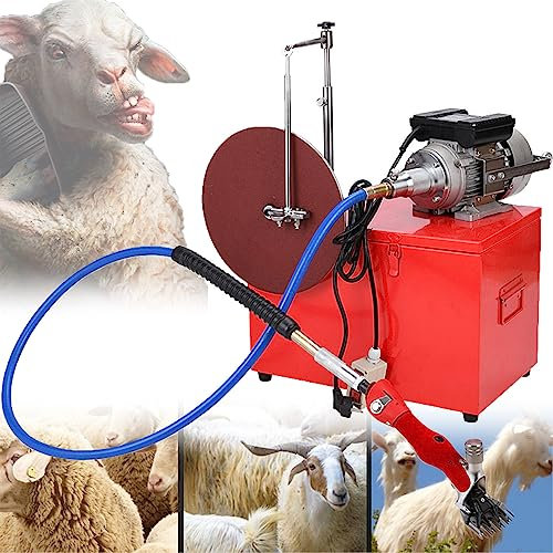 XDLYWUZIQ 550 W Viehpflegeschere Mit Drehbarem Flexiblem Schaft, Elektrische Schafschurschere Zum Rasieren Von Fellwolle Bei Schafen, Ziegen, Rindern Und Haustieren Auf Dem Bauernhof,9StraightBlade