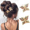 Vakkery Fermagli per capelli a forma di farfalla, eleganti accessori per capelli da donna (confezione da 2)