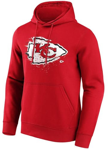 Kansas City Chiefs NFL Hoodie Kapuzenpullover Sweatshirt ** Splatter Crest Graphic ** (M)