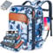Lumesner Handgepäck-Rucksack (Camouflage Blau, XL)