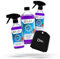 Liquid Elements – Scheibenfrostschutz Winter Set mit 1x Frostschutzmittel, 2X Enteiserspray & 1x Eiskratzer – Auto Enteiser Zubehör für effektiven Frostschutz an kalten Tagen (Cherry Tec)