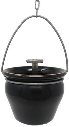 Eliga Aroma-/ Aufgusstopf schwarz für Sauna mit Tropfventil