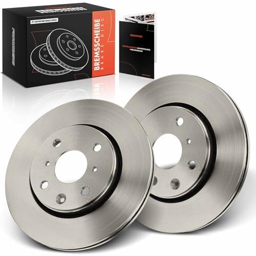 Frankberg Bremsscheibensatz inkl. 2x Bremsscheiben Vorne Belüftet Ø247mm | Kompatibel mit Aygo B4 C1 II PA PS 108 107 PM PN C1 PM PN Replace# 4246F0,435120H010