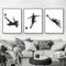 Herfair 3 Stück Moderne Bunt Fußball Poster Set, Schwarz und Weiß Kunstdruck Bilder, Kinderzimmer Wohnzimmer Wandbilder Wanddeko für Teenager Jungen, Ohne Rahmen (Schwarz und Weiß Fußball,30x40cm)