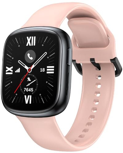 BYISYUE Ersatzarmband für Honor Watch 4, Sport Armband Uhrenarmband, Silikon Armbänder für Honor Watch 4