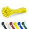 100 Pack of 250mm x 7.6mm Releasable Cable Ties Yellow Heavy Duty Reusable Strong Nylon Zip Tie