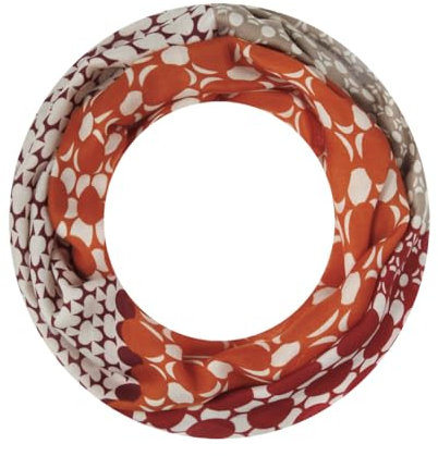 Majea Loop Schal Damen Schlauchschal Halstuch schmaler Loopschal (880050) (rot 17)