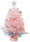 Sharplace Mini-Weihnachtsbaum mit Lichtern, Tisch-Weihnachtsbaum, Kleiner künstlicher Weihnachtsbaum für die Weihnachtsdekoration im Wohnzimmer, Hell-pink