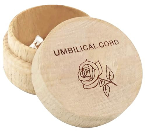 Tooth Fairy Box Baby Tooth Keepsake Box Wooden Carved Tooth Fairy Tooth Holder Rose Pattern Umbilical Cord Memorial Box for Little Boy Girl Toddler Baby Shower Birthday