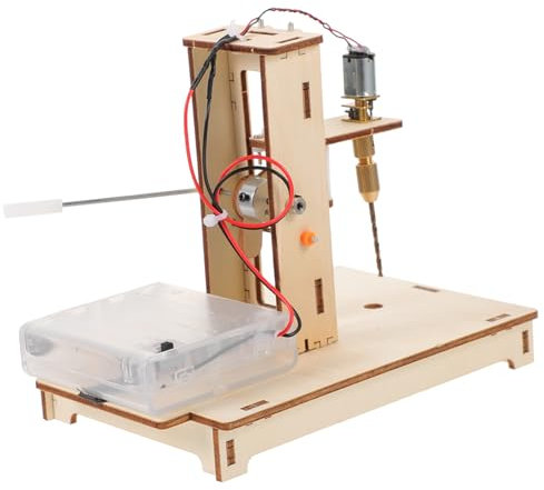 JOINPAYA Selbstgemacht Kleiner Tischbohrmaschine Satz Wissenschafts Bohrmaschine Holzbohren Für Bastelprojekte Und Experimente
