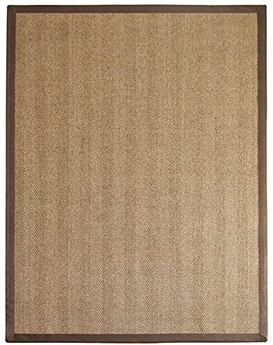 Handgewebte rutschfeste natürliche Sisal Fußmatte Outdoor-Matte moderne Jute Home Interior Willkommensmatte für Innen Eingangsprofil, Boden, Terrasse, Schmutzfänger, ideal für Zuhause im Freien braun