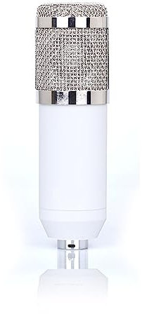 Kit de carte son professionnel à condensateur, micro, Bluetooth, sans fil, karaoké, carte son avec support en porte-à-faux, lumière de remplissage, configuration de studio pour l'enregistrement d