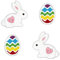 FIVE-D Kinder Ohrringe Ohrstecker Hase 925 Sterling Silber Ostern (Set-Hase-Osterei)
