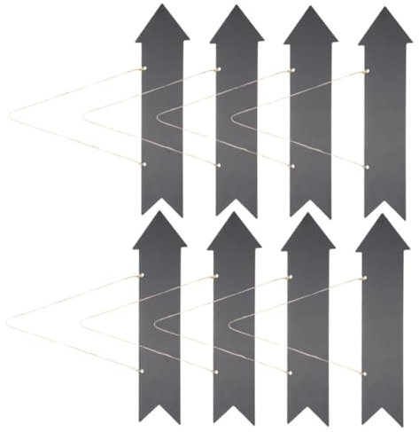 ifundom Panneaux Fléchés En Bois Vierges 8 Pièces 8.9x33.5 Cm Pour Décoration Suspendue Bureau Boutique Café Signalisation Directionnelle Personnalisable