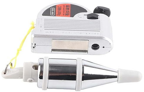 Cavo magnetico Cheotime Bob a piombo, martello a filo appeso automatico, bob setter a piombo 3/6m a piombo bob strumento di misurazione verticale per la decorazione delle case (3m)