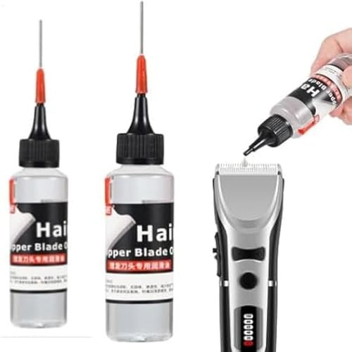 2 Stück Scherkopf Öl Für Haarschneidemaschinen, Geruchloses Und Reibungsminderndes Trimmeröl, 60 Ml Rasierapparat Öl Haarschneideröl Schmiermittel Für Haarschneidemaschinen Rasierer Trimmer