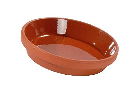 Untersetzer aus Ton - transparent Glasiert für Tontöpfe (5 Stück - ca. Ø 12 cm)