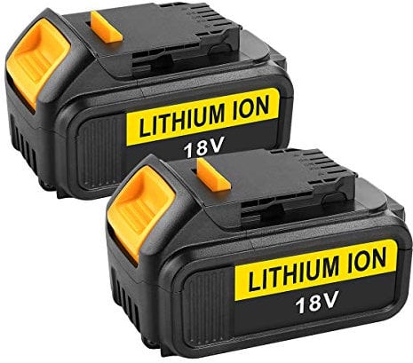 Energup 2 Stück 18V 5.0Ah Ersatzakku für Dewalt Akku 18V DCB184 DCB182 DCB200 DCB201 DCB180 DCB181