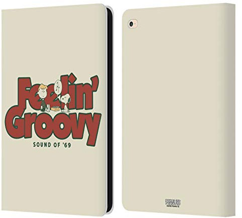 Head Case Designs Licenciado Oficialmente Peanuts Schroeder Snoopy Groovy - Snoopy Woodstock 50º Carcasa de Cuero Tipo Libro Compatible con Apple iPad Air 2 (2014)