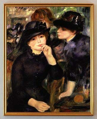 Kunstdruck Mädchen in Schwarz Impressionismus Auguste Renoir A1 LW 037
