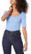 Amazon Essentials Women's Slim-Fit Half Sleeve Square Neck T-Shirt, Blue, M