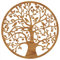 Lebensbaum Holz Ø 49 cm - in 8 Holz-Optiken-Wandbild - Buche-Eiche-Ebenholz-Bambus- Baum des Lebens - ideale Geschenkidee - Hergestellt in Österreich
