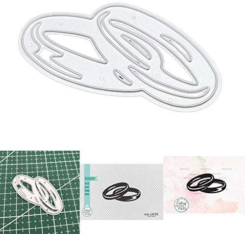 ECMQS Ring Stanzmaschine Stanzschablone, Scrapbooking Prägeschablonen Stanzformen Schablonen Für Scrapbooking, Fotopapier, Karten, Handwerk Prägen DIY Herstellung