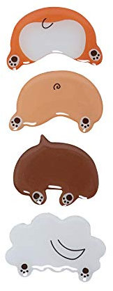 Pearhead Pet Dog Butt Refrigerator Magnets, Set of 4, Adorable Dog Magnets, Dog Lover Gift, Funny Dog Bum Magnets