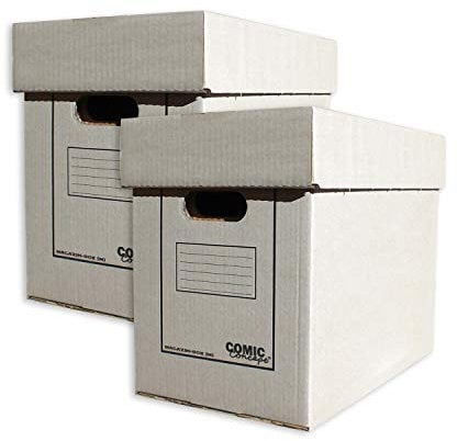 Comic Concept Set 2X Magazin & Alben-Box, mit Deckel, stapelbarer Karton