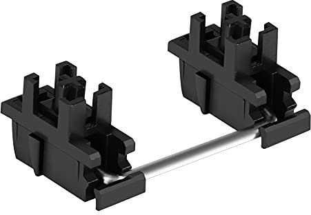 ZugGear Black Plate Mount Stabilizers 2U 6.25U 7U for Cherry MX Compatible Mechanical Keyboards (DUROCK Black Plate Mount 60/87 Keyboard Kit)