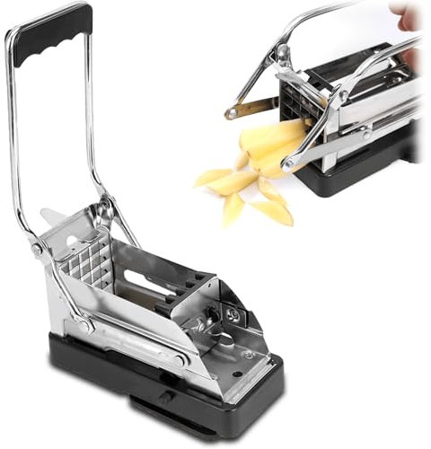 Potato Chipper Chip Cutter ¨C Multifunctional French Fries & Vegetable Slicer for Kitchen, Cuts Potatoes, Cucumbers, Carrots, Onions ¨C Easy to Use Veggie Shredder for Healthy Homemade Chips