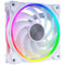 Akasa SOHO AR Dawn Edition, ARGB 120mm Silent Case Fan, 4-Pin PWM PC Cooling Fan, 5V Motherboard Sync, Heatsink & Radiator Modes, White, AK-FN108-WH