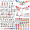 Relota 130 Stück Armbänder Selber Machen Kinder, Bastelset Mädchen Geschenke 5-13 Jahre, Kinder Spielzeug, Charm Armbänder Basteln, DIY Schmuck Set, Weihnachten Geschenk, Geburtstag Geschenke