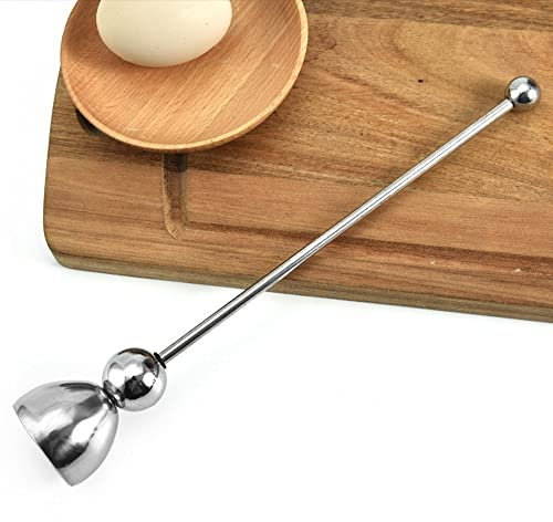 Egg Cracker Topper 304 Stainless Steel Eggshell Cutter Egg Opener Egg Shell Remover Tool Kitchen for Raw & Soft Hard Boiled Egg Environmentally Friendly Resistant to high temperatures