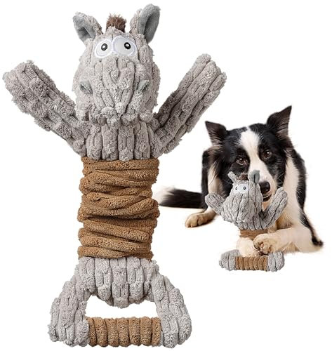 Sedioso Tug of War Hundespielzeug - Niedliches Quietschendes, Interaktives Plüsch für Welpen, Kleine, Mittlere, Große Hunde